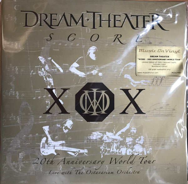 Dream Theater – Score (20th Anniversary World Tour) Live With The Octavarium Orchestra (4xLP, Limited Edition, Numbered, Gold, 180g)